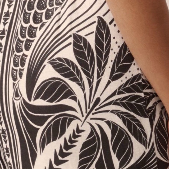 Anthropologie Farm Rio Linen Romper Palm Tree Romance Palermo - size M - NEW - Picture 3 of 8